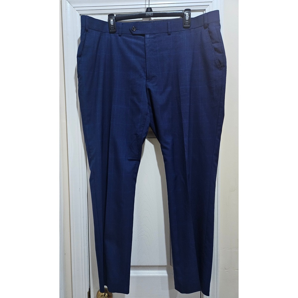 Lauren Ralph Lauren Blue Plaid Dress Pants Modern Fit Menswear - Picture 2 of 10